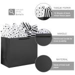 Extra Large Black Gift Bags with Tissue Paper