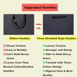 Extra Large Black Gift Bags with Tissue Paper