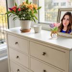 Crochet Tulip Mum Gift with Heartfelt Message