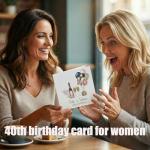 40th Birthday Card - Forty & Fabulous Design