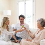 Crochet Tulip Mum Gift with Heartfelt Message