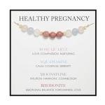 Adjustable Rainbow Moonstone Bracelet for Expecting Moms