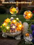 Solar Turtle Garden Ornament with LED Lights