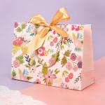 Floral Gift Bag Set with Ribbon and Cards