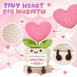 Mum to Be Gifts with Crochet Heart Flower