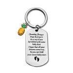Fertility Prayer Keyring with Pineapple Charm
