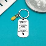 Fertility Prayer Keyring with Pineapple Charm