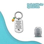 Fertility Prayer Keyring with Pineapple Charm