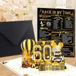 60th Birthday Pop Up Cards for Everyone