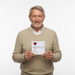 60th Birthday Card with 3D Heart Balloon Design