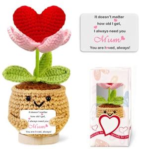 Handmade Positive Support Crochet Gift for Mom