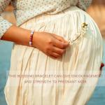 Adjustable Rainbow Moonstone Bracelet for Expecting Moms