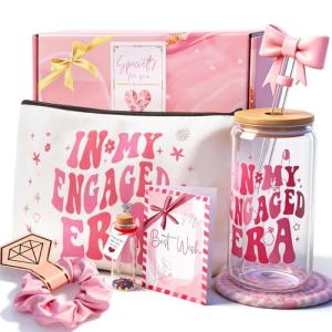 Engagement Gift Box for Her with Glass Cups