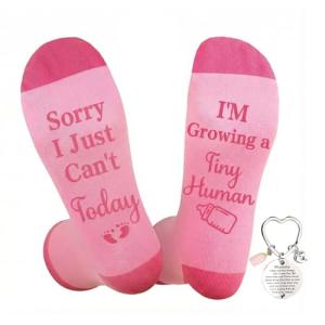Cute Gifts for Expecting Moms: Socks & Keyrings