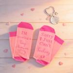 Cute Gifts for Expecting Moms: Socks & Keyrings