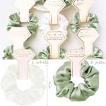 Silk Satin Hair Scrunchies Set for Bridesmaids