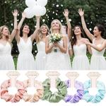 Silk Satin Hair Scrunchies Set for Bridesmaids