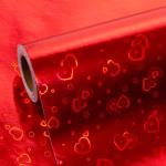 Holographic Red Hearts Gift Wrap for Any Occasion