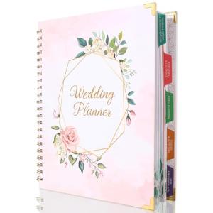 Floral Wedding Planner Book with Checklists and Budget
