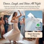 Short White Bachelorette Veil with Bow & Pearls