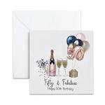 Fifty & Fabulous Birthday Card for Her