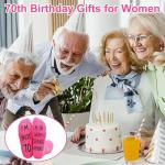 Funny 70th Birthday Fluffy Socks for Women