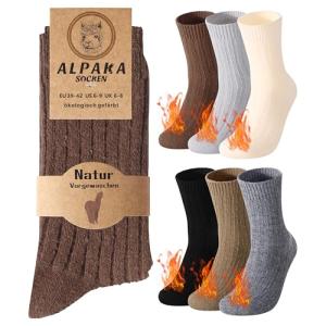 Cozy Alpaca Wool Thermal Socks for Winter