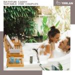 Expandable Bathtub Tray Caddy for Couples