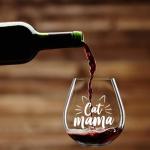 Cat Mama Wine Glass - Perfect Gift for Cat Lovers