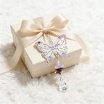 60th Birthday Butterfly Crystal Suncatcher for Her