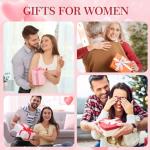 925 Silver Necklace with Red Rose Flower Gift