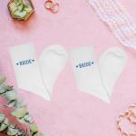 Something Blue Bride Socks for Special Occasions