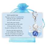 Something Blue for Bride to Be on Wedding Gifts Card Bridal Angel Bouquet Garter Charm Gift Card for Daughter on Wedding Day, from Mom Dad Grandma Sister Friends