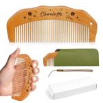 Personalised Birthing Comb for Labour, Custom Wooden Birth Comb for Pain Relief, Labour/Postpartum Essentials, Gifts for Pregnant Women (Design 2)