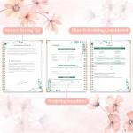 Floral Wedding Planner Book with Checklists and Budget
