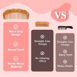 Personalised Birthing Comb for Labour, Custom Wooden Birth Comb for Pain Relief, Labour/Postpartum Essentials, Gifts for Pregnant Women (Design 2)