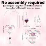 60th Birthday Gifts For Women, Crystal Suncatcher, 60th Birthday Gifts For Her, Gifts For 60 Year Old Woman, Present For Mum Auntie Grandma Wife Friends Teacher