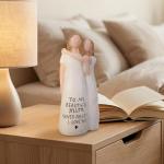 QBEJIME Gifts For Mum, Hand-Painted Mother Daughter Figurine, Mothers Day Mum Gifts, Mum's Birthday Gift From Daughter, Presents For Mummy On Christmas, Valentine's Day, Mother's Day