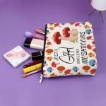 Mushroom Lovers Gifts for Women Makeup Bag Mushroom Themed Gifts Mushrooms Gift for Women Teen Sister Friend Cosmetic Bag Christmas Birthday Gift for Fungi Lovers Mom Pregnant Female Cosmetic Pouch