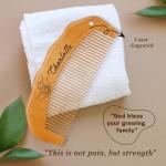 Personalised Birthing Comb for Labour, Custom Wooden Birth Comb for Pain Relief, Labour/Postpartum Essentials, Gifts for Pregnant Women (Design 2)