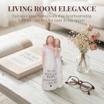 QBEJIME Gifts For Mum, Hand-Painted Mother Daughter Figurine, Mothers Day Mum Gifts, Mum's Birthday Gift From Daughter, Presents For Mummy On Christmas, Valentine's Day, Mother's Day