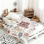 twirush New Mum Gifts, 50"x 60" Mama Daily Affirmations Blanket, Present for First Time Moms, Mummy to Be, Pregnant Women on Birthday, Mother's Day, Christening (Pink)