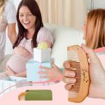 Personalised Birthing Comb for Labour, Custom Wooden Birth Comb for Pain Relief, Labour/Postpartum Essentials, Gifts for Pregnant Women (Design 2)