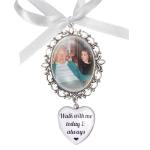 Rockshore Accessories Photo Memory Bouquet Charm In Antique Silver Picture Memorial For Wedding Day Bridal Photo Gift For Bride Mum Nan Grandad Dad Personalised Picture