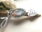Rockshore Accessories Photo Memory Bouquet Charm In Antique Silver Picture Memorial For Wedding Day Bridal Photo Gift For Bride Mum Nan Grandad Dad Personalised Picture