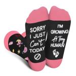 Funny Non-Slip Pregnancy Socks -Fun Novelty Crazy Maternity & Postpartum Socks for Women First Time New Mom to Be - Mothers Day Gifts for Pregnant Expecting Moms Mommy Christmas Stocking Fillers