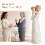 Storieme First Time Grandma Gift: Nana Gifts for Birthday Mother’s Day - Hand-Painted Nan & Grandchild Sculpture New Grandmother Keepsake