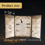 back in 1966 60th Birthday Gifts for Men & Women - 60th birthday Card for Dad,Husband,Mum,Wife - 60 Year Old Decorations - Black Tri-Fold Greeting Card - Perfect 1966 Poster Gift Ideas