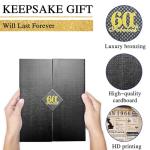 back in 1966 60th Birthday Gifts for Men & Women - 60th birthday Card for Dad,Husband,Mum,Wife - 60 Year Old Decorations - Black Tri-Fold Greeting Card - Perfect 1966 Poster Gift Ideas