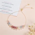 Qylazune Mothers Day Pregnancy Gifts Rainbow Moonstone Adjustable Bracelet Pink Gift Box For Christmas Birthday Mother'S Day Gift For Mum To Be Mummy To Be New Mum First Time Moms Pregnant Women